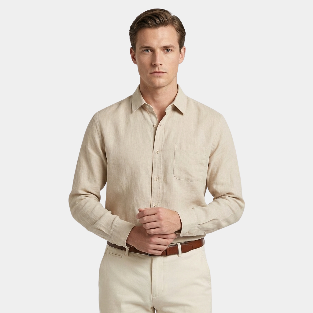 OLDMONEYLOOK | Men’s Refined Linen Shirt