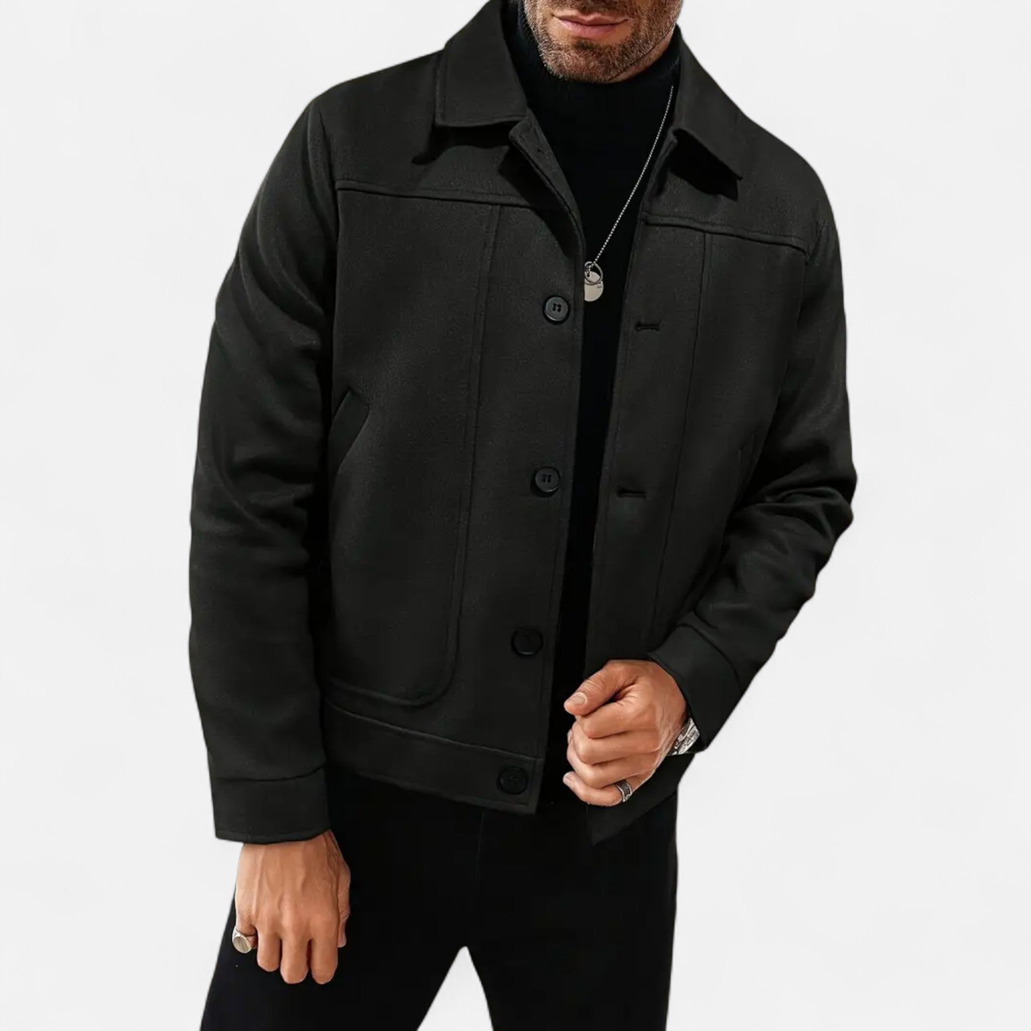 OldMoneyLook | Men’s Classic Button-Up Jacket