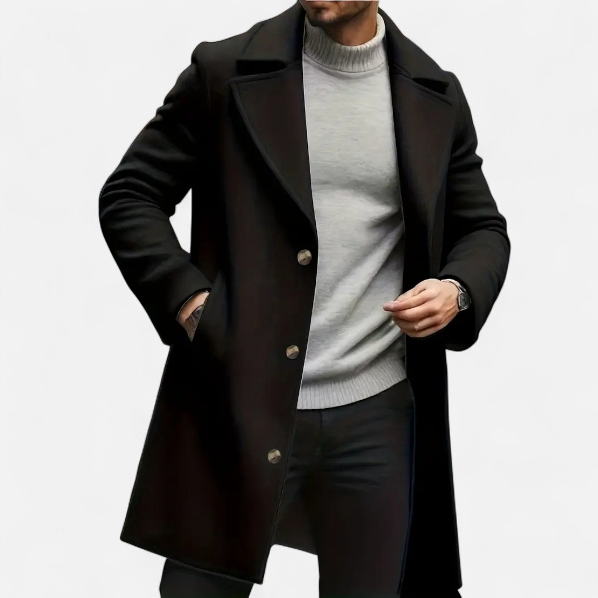 OldMoneyLook | Men’s Double-Breasted Winter Coat