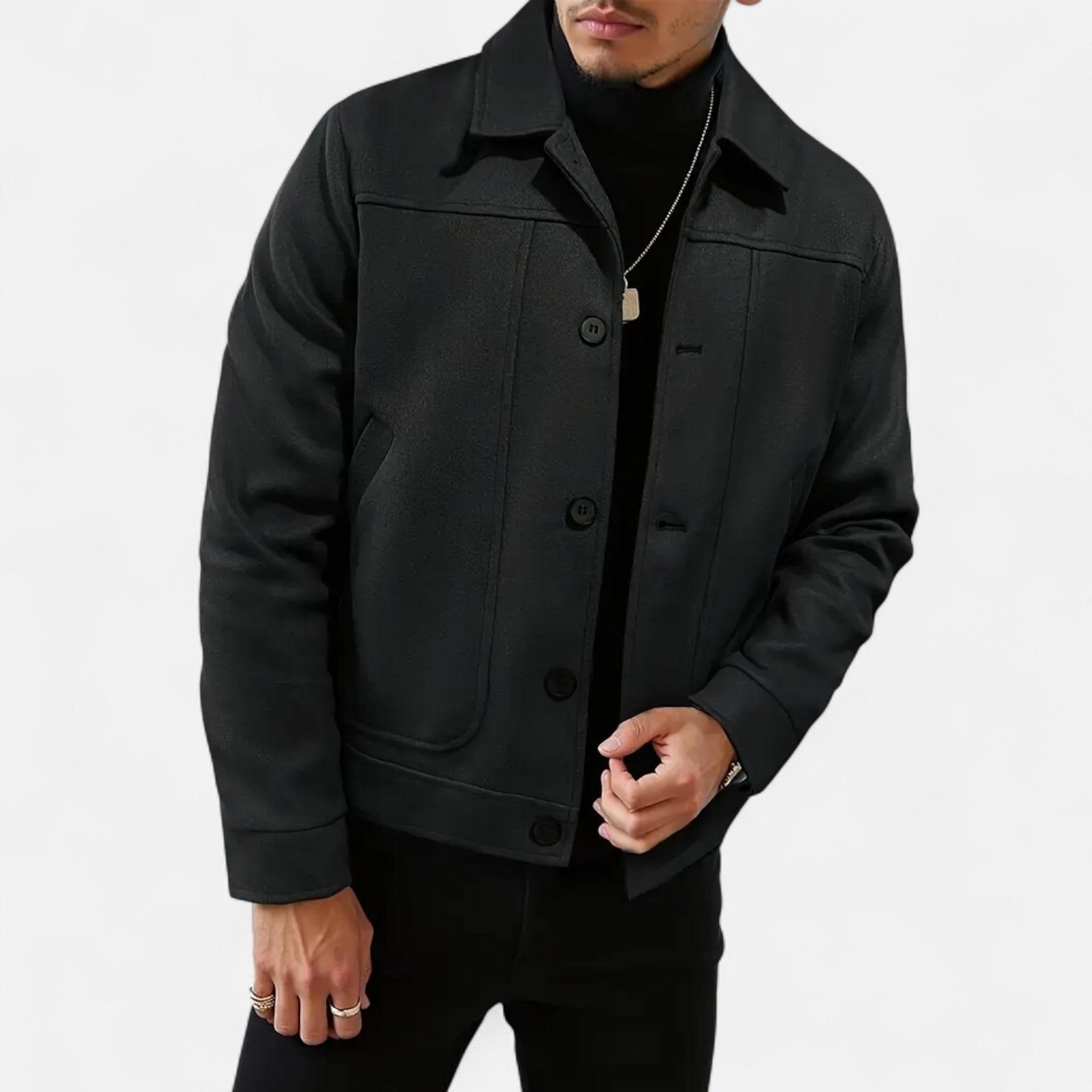 OldMoneyLook | Men’s Classic Button-Up Jacket