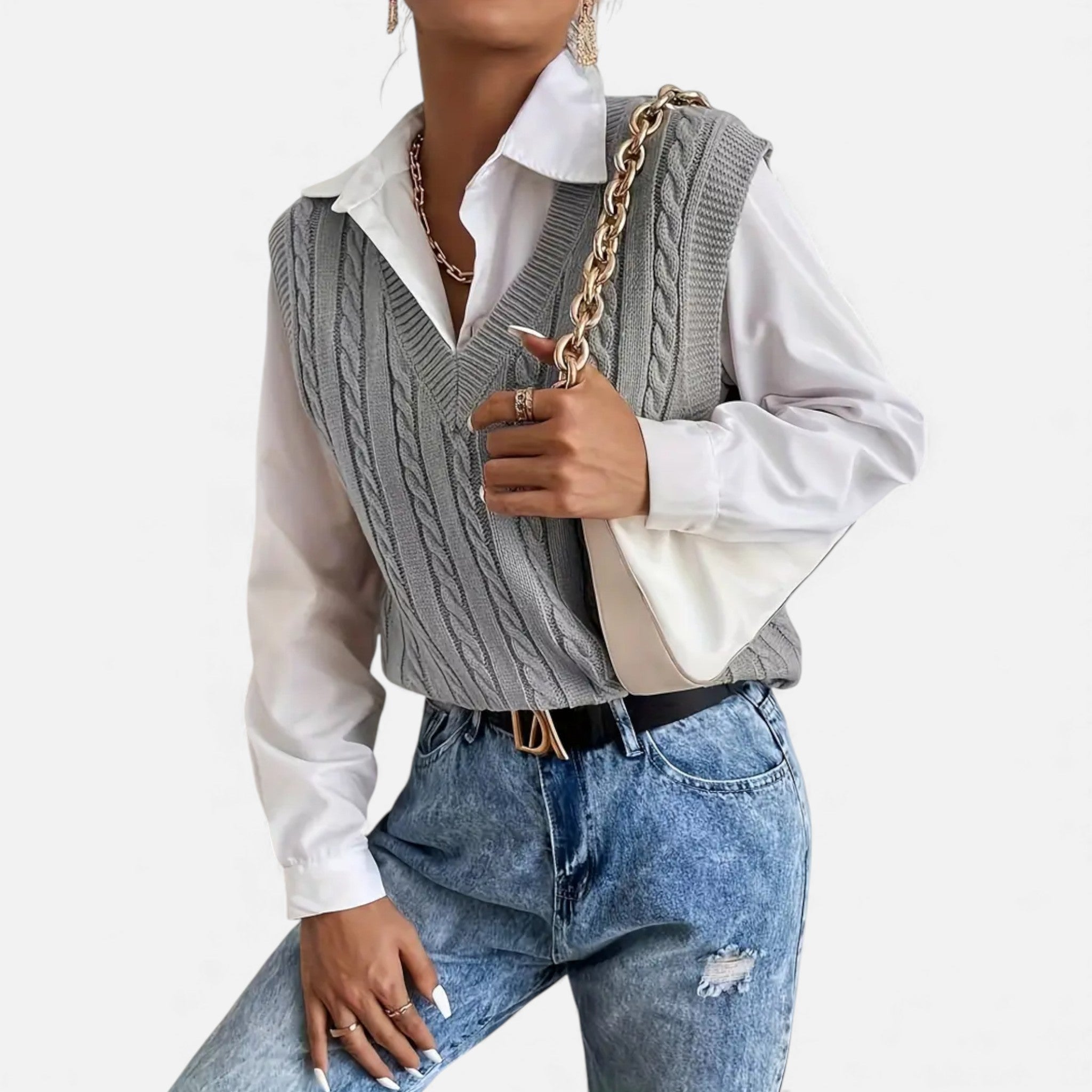 OldMoneyLook | Women’s Riviera Soft-Knit Sleeveless Vest