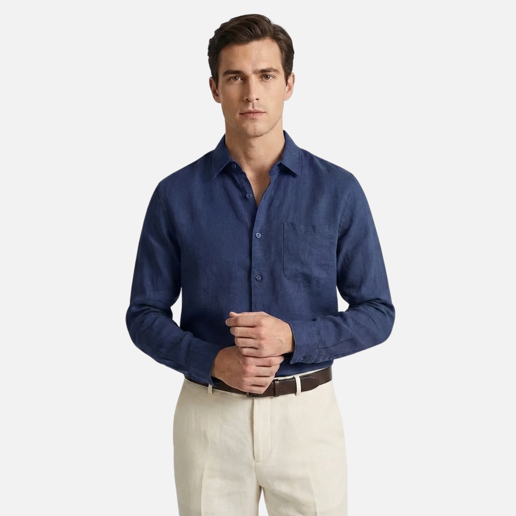 OLDMONEYLOOK | Men’s Refined Linen Shirt