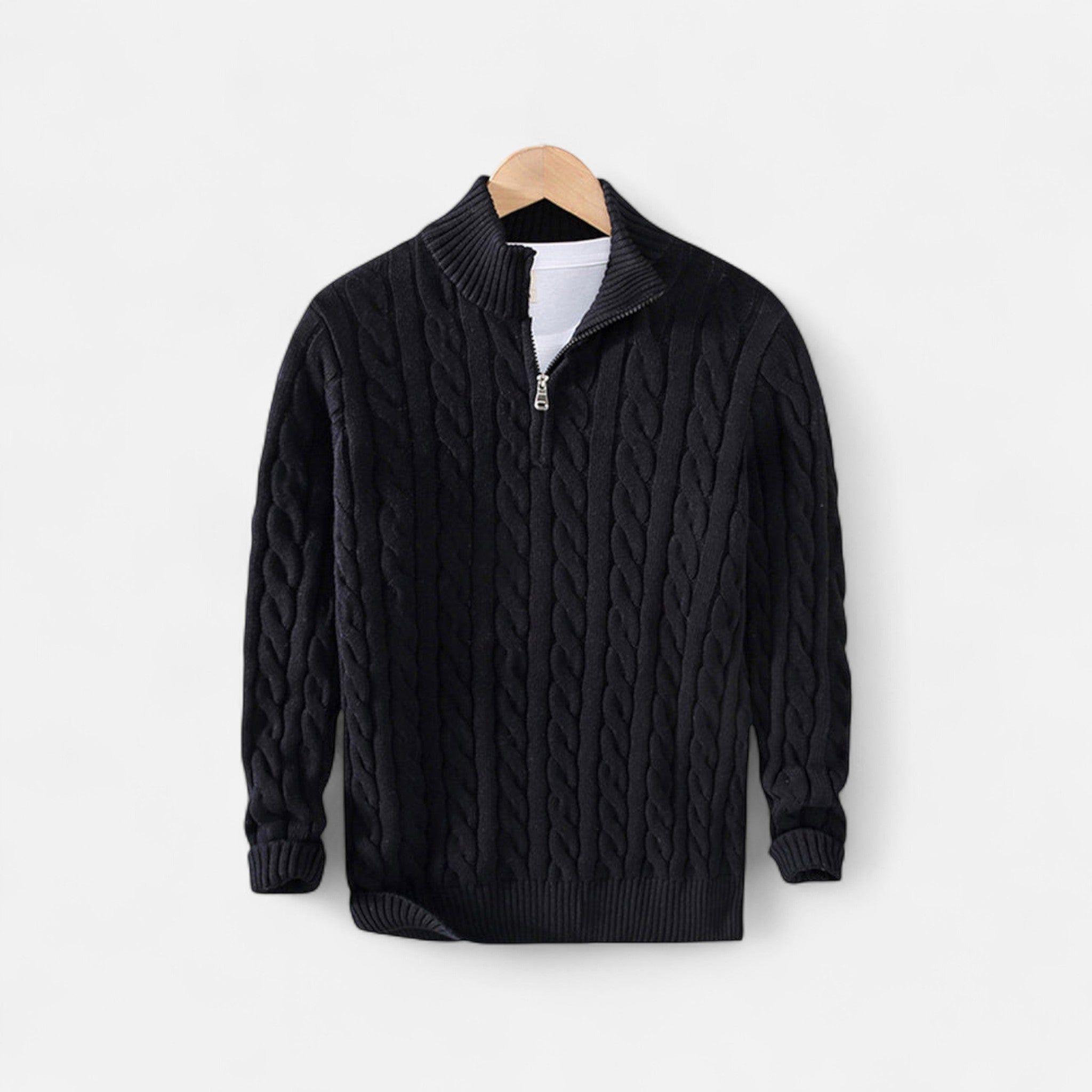 OldMoneyLook | Men’s Verbier Half-Zip Sweater