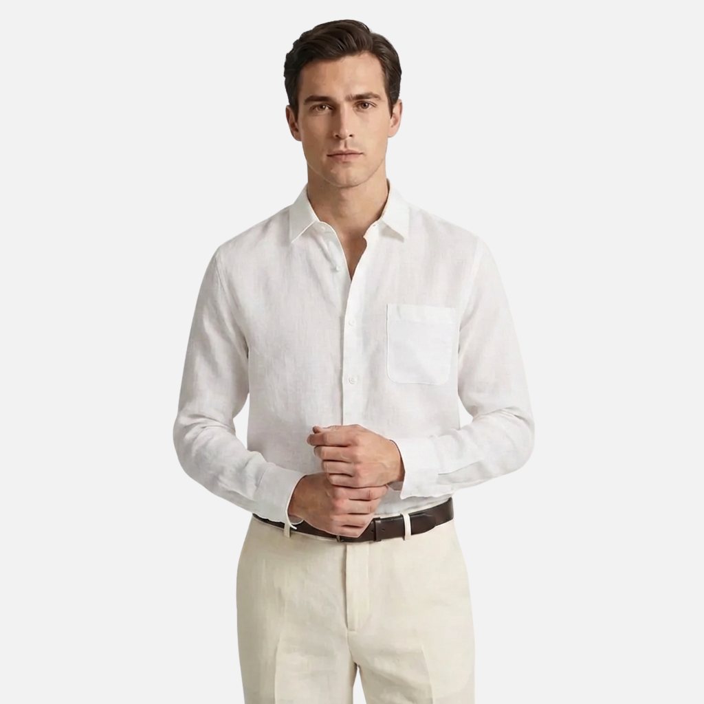 OLDMONEYLOOK | Men’s Refined Linen Shirt