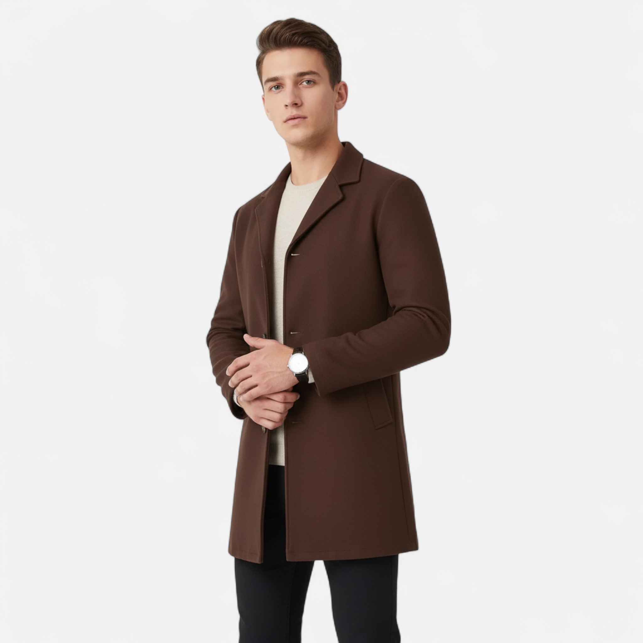 OldMoneyLook | Men’s Double-Breasted Winter Coat