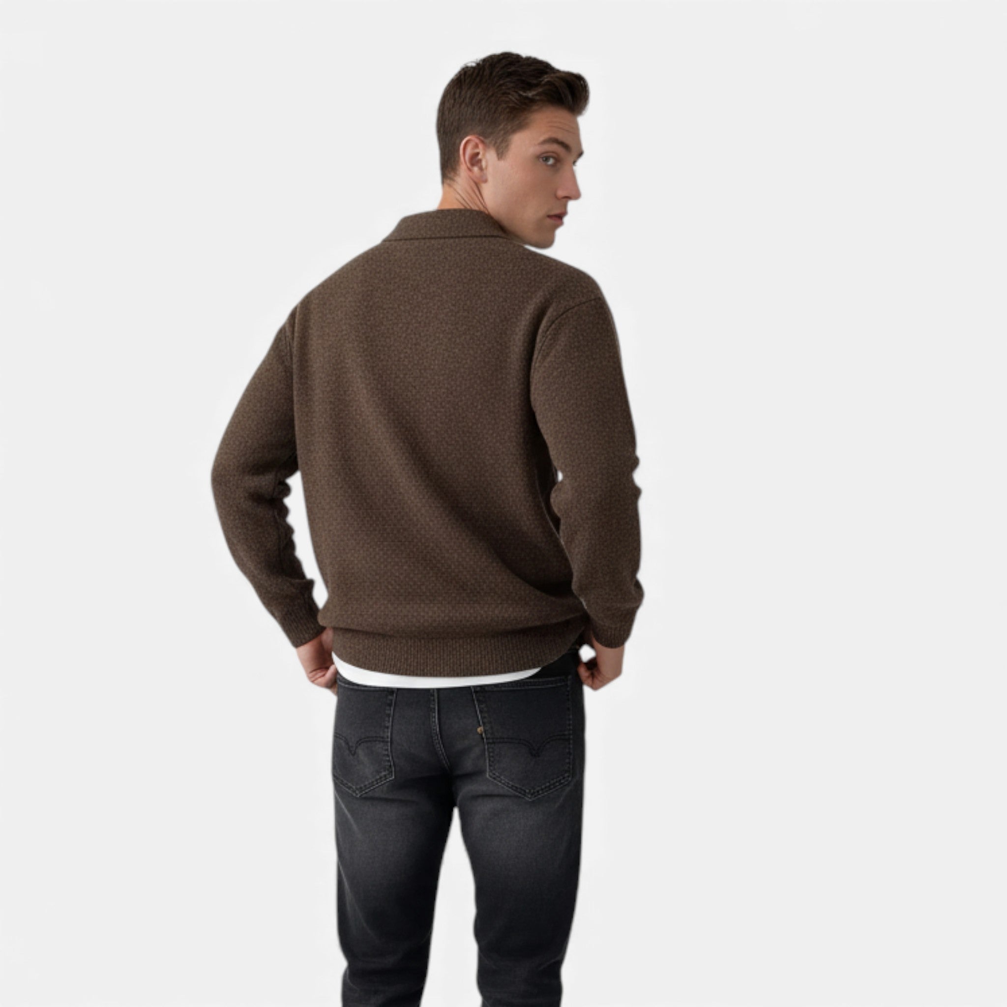 OldMoneyLook | Men’s Heritage Knit Overcoat