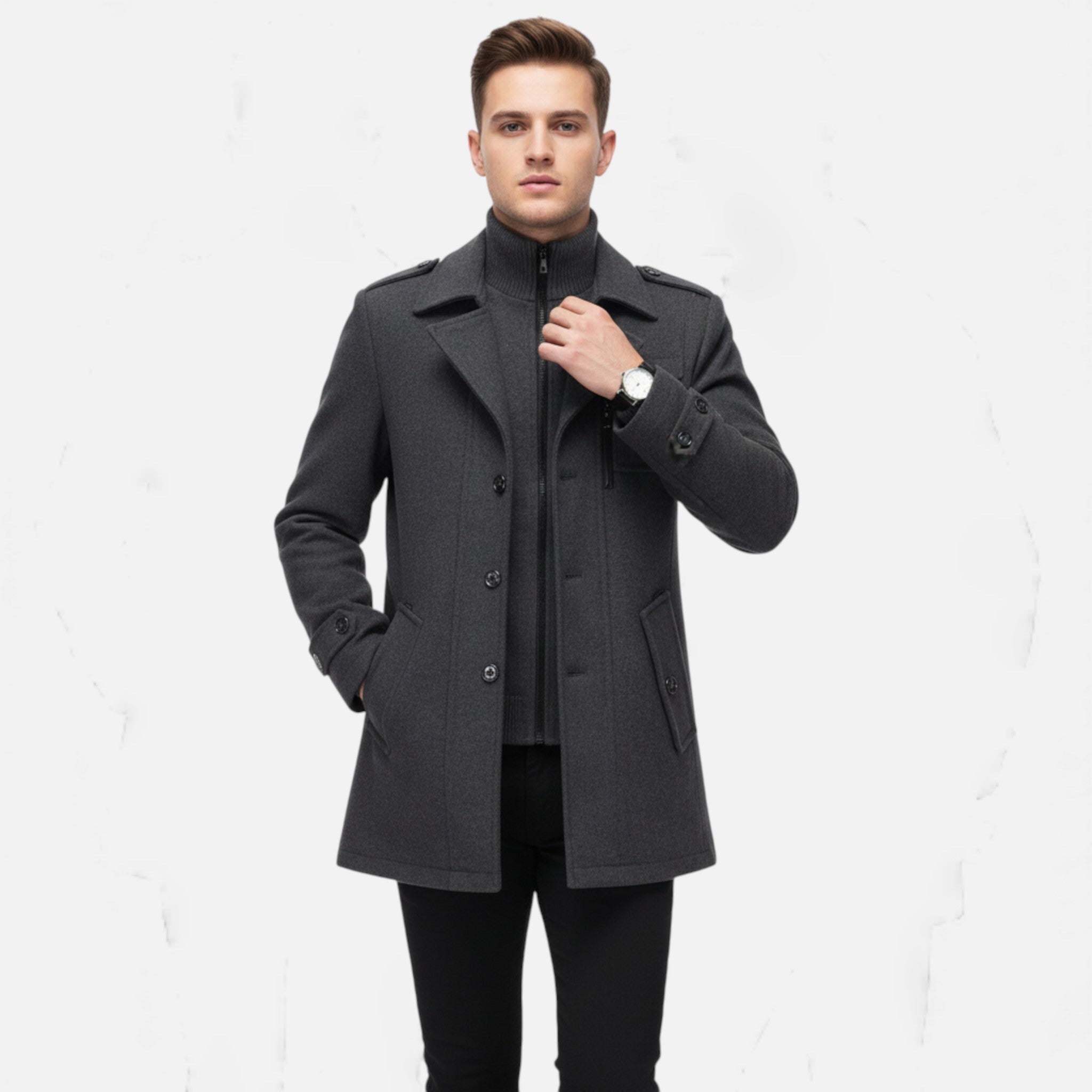 OldMoneyLook | Men’s Heritage Two‑Piece Overcoat
