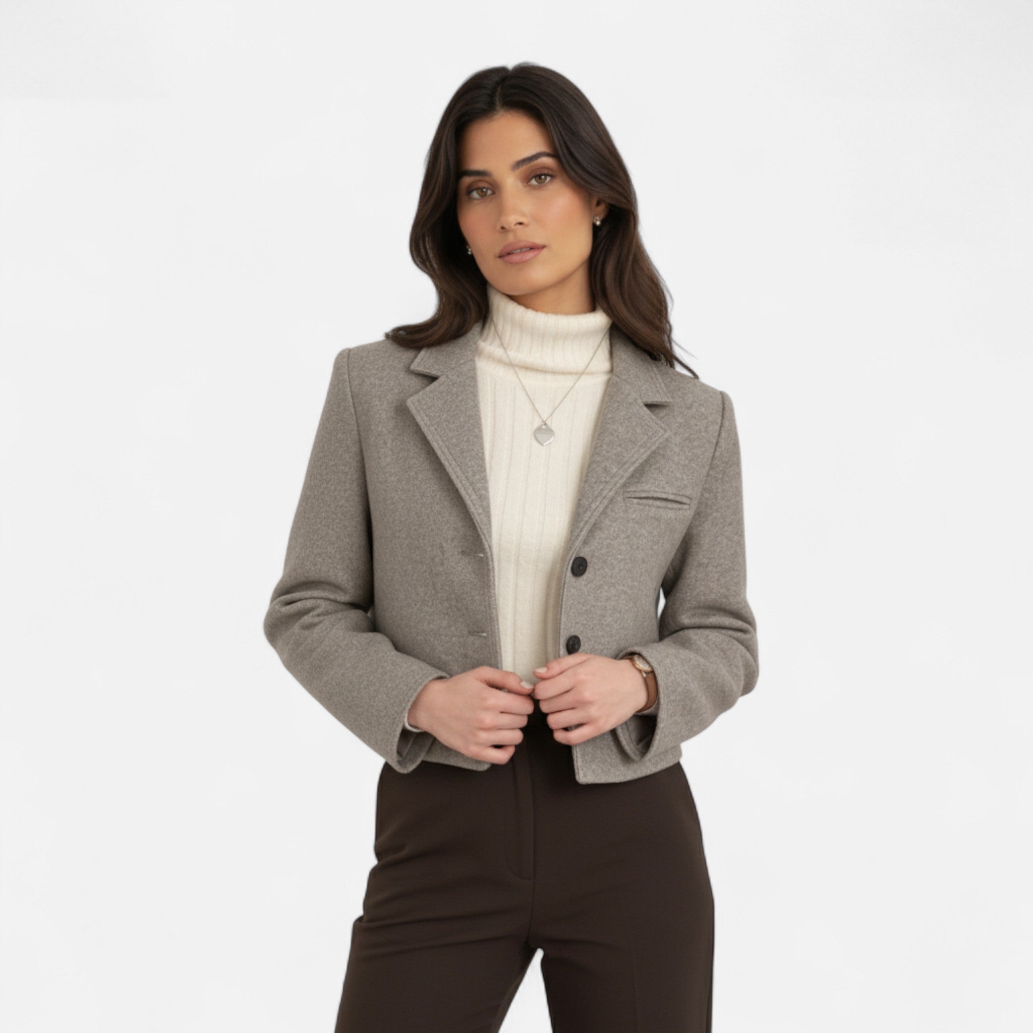 OldMoneyLook | Women’s Elegant Fleece-Lined Winter Jacket