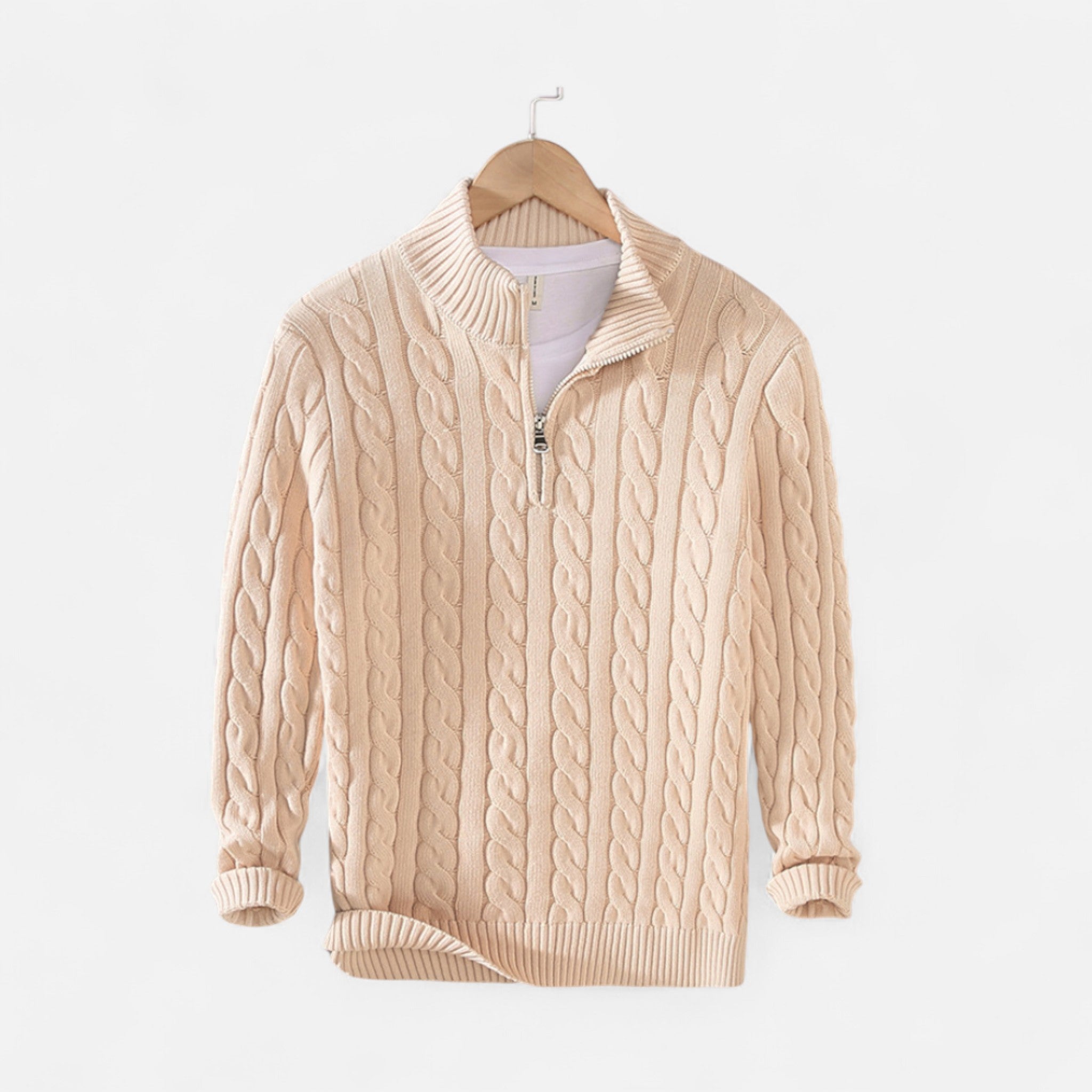 OldMoneyLook | Men’s Verbier Half-Zip Sweater
