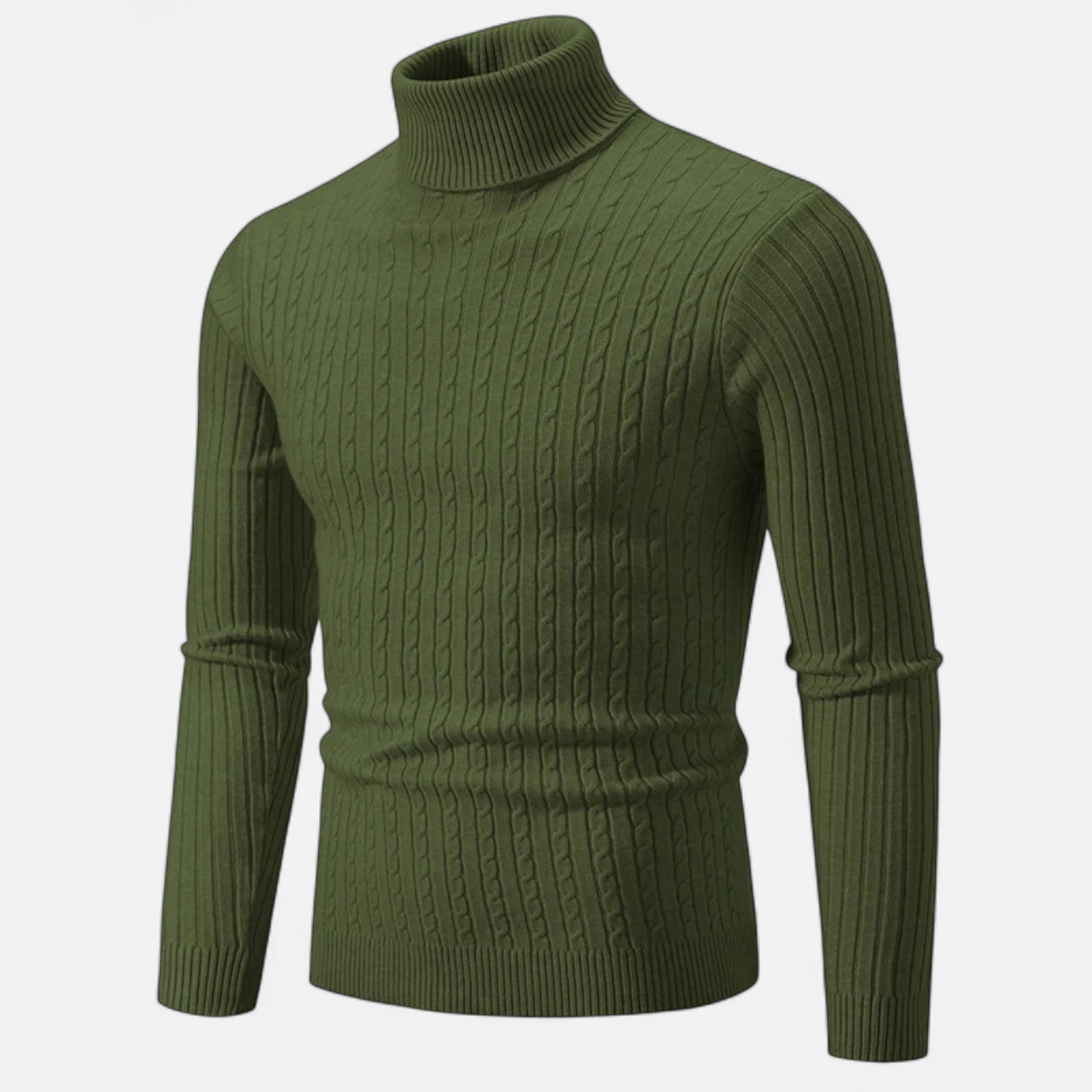 Men’s Wool Turtleneck Sweater – Winter Elegance
