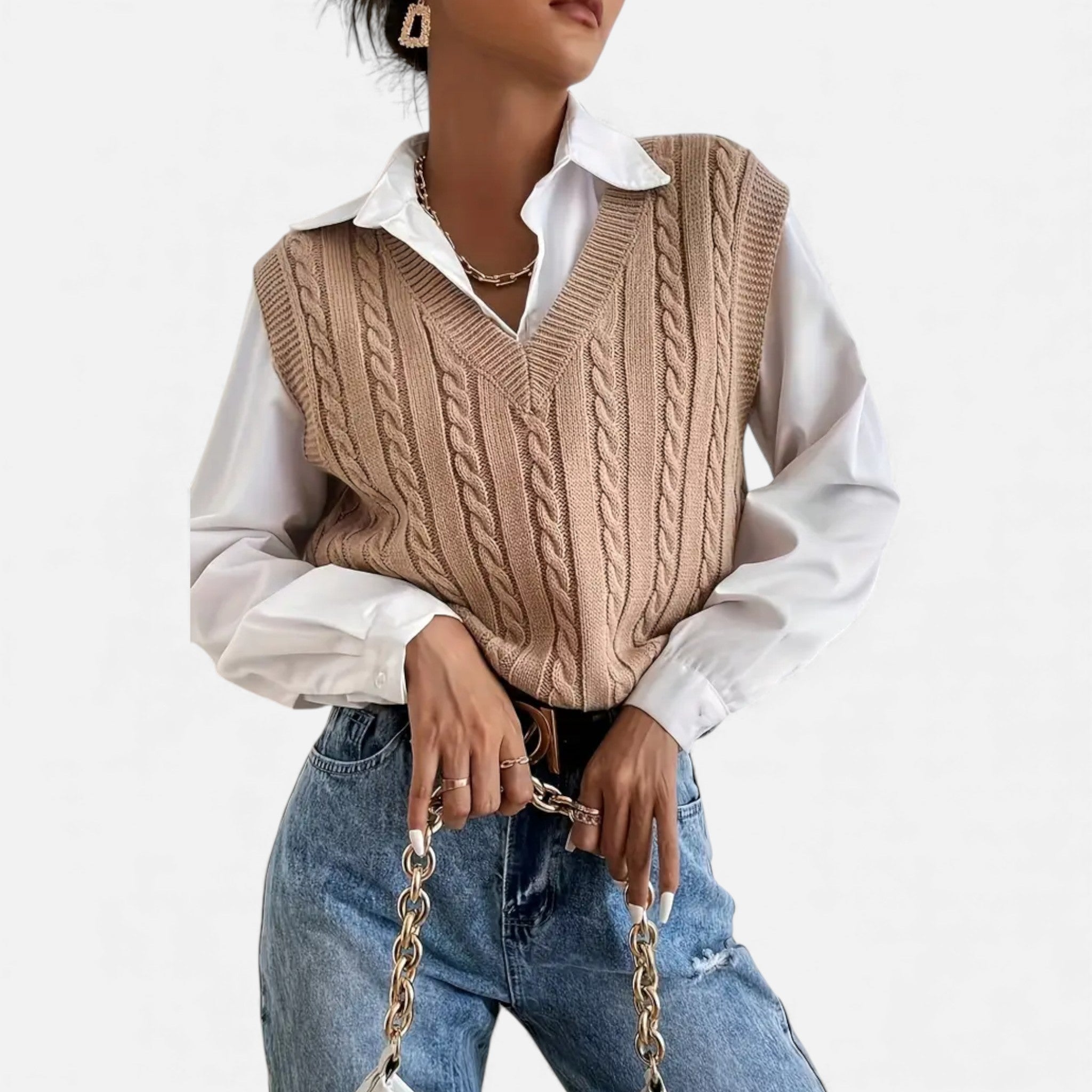 OldMoneyLook | Women’s Riviera Soft-Knit Sleeveless Vest