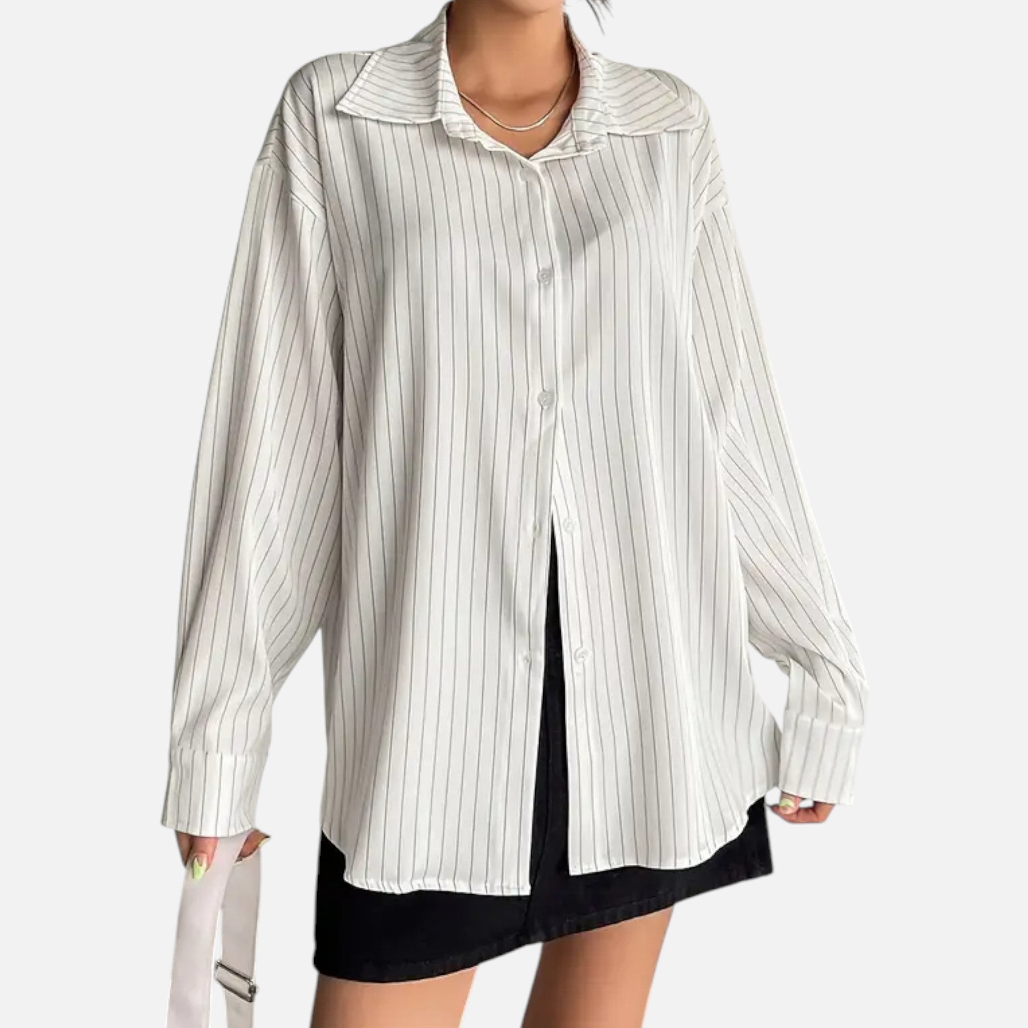 OldMoneyLook | Women’s Classic Long-Sleeve Stripe Shirt