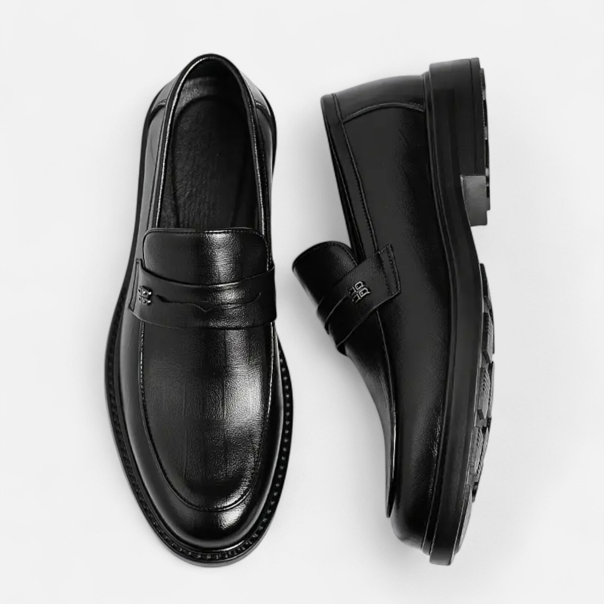 OldMoneyLook | Men’s Leather Buckle Loafers