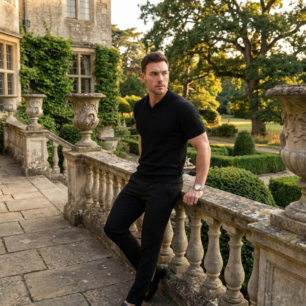 OLDMONEYLOOK | Men’s Heritage Knit Polo Shirt