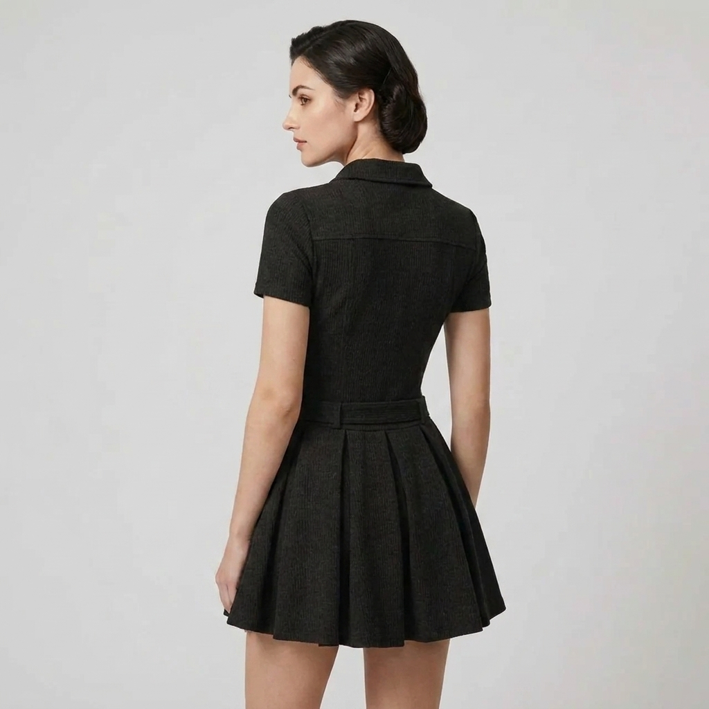 OLDMONEYLOOK | Women’s Classic Pleated Midi Dress