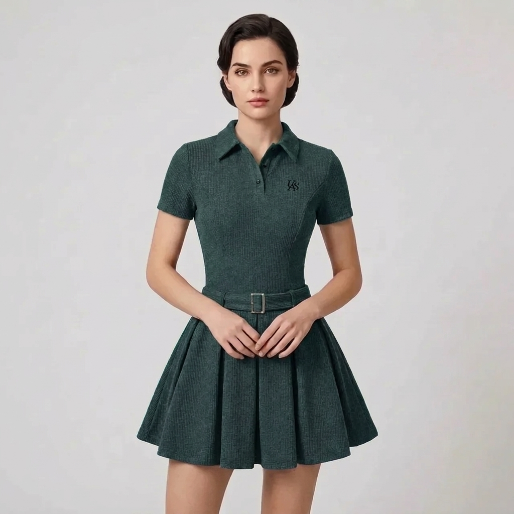 OLDMONEYLOOK | Women’s Classic Pleated Midi Dress