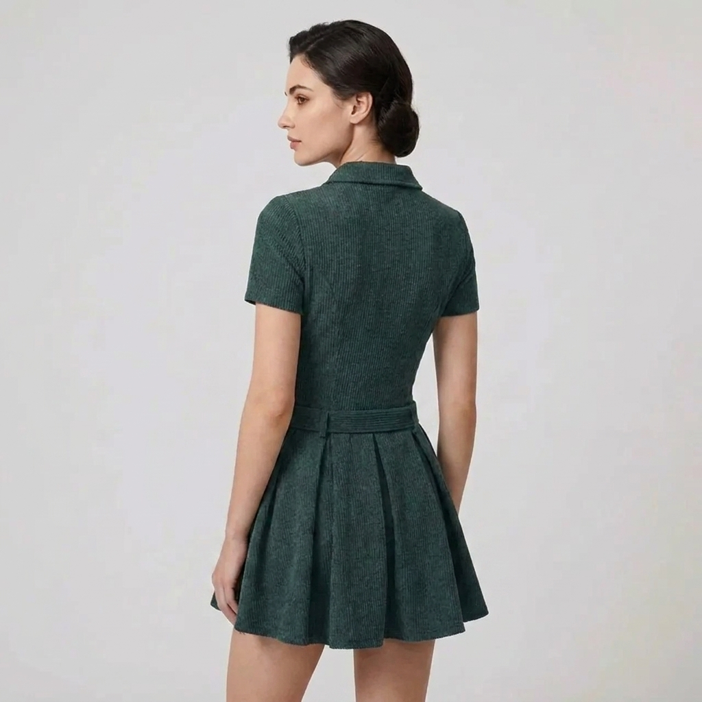 OLDMONEYLOOK | Women’s Classic Pleated Midi Dress