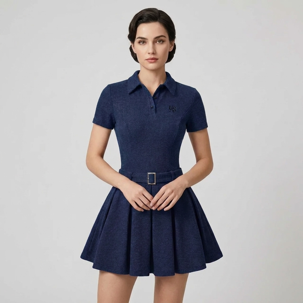 OLDMONEYLOOK | Women’s Classic Pleated Midi Dress