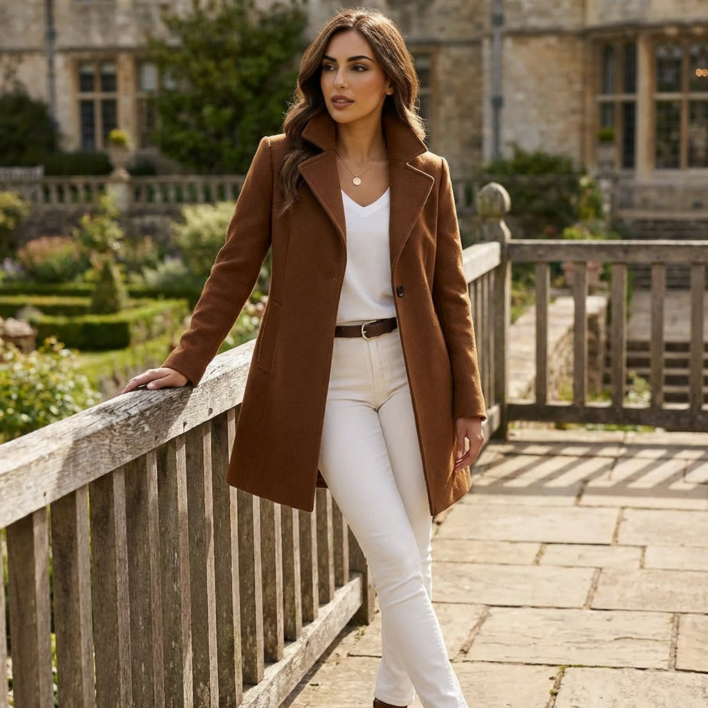 OldMoneyLook | Women’s Long Wool Coat (Heritage Overcoat)