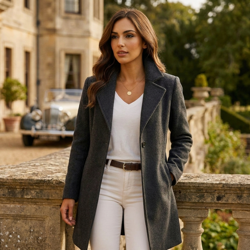 OldMoneyLook | Women’s Long Wool Coat (Heritage Overcoat)