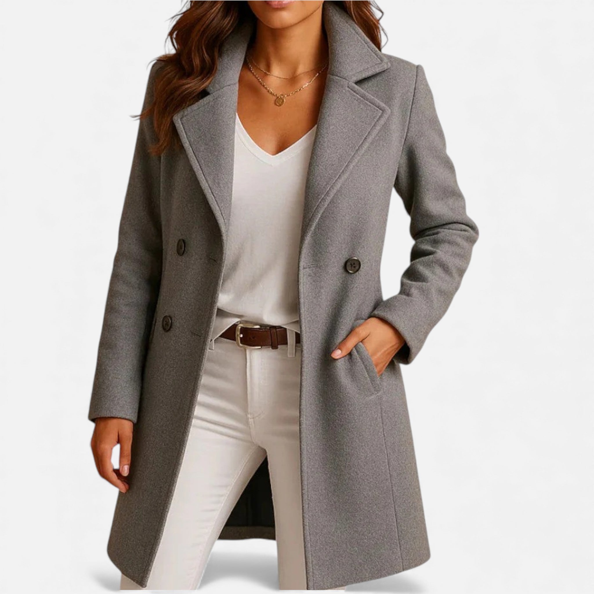 OldMoneyLook | Women’s Long Wool Coat (Heritage Overcoat)