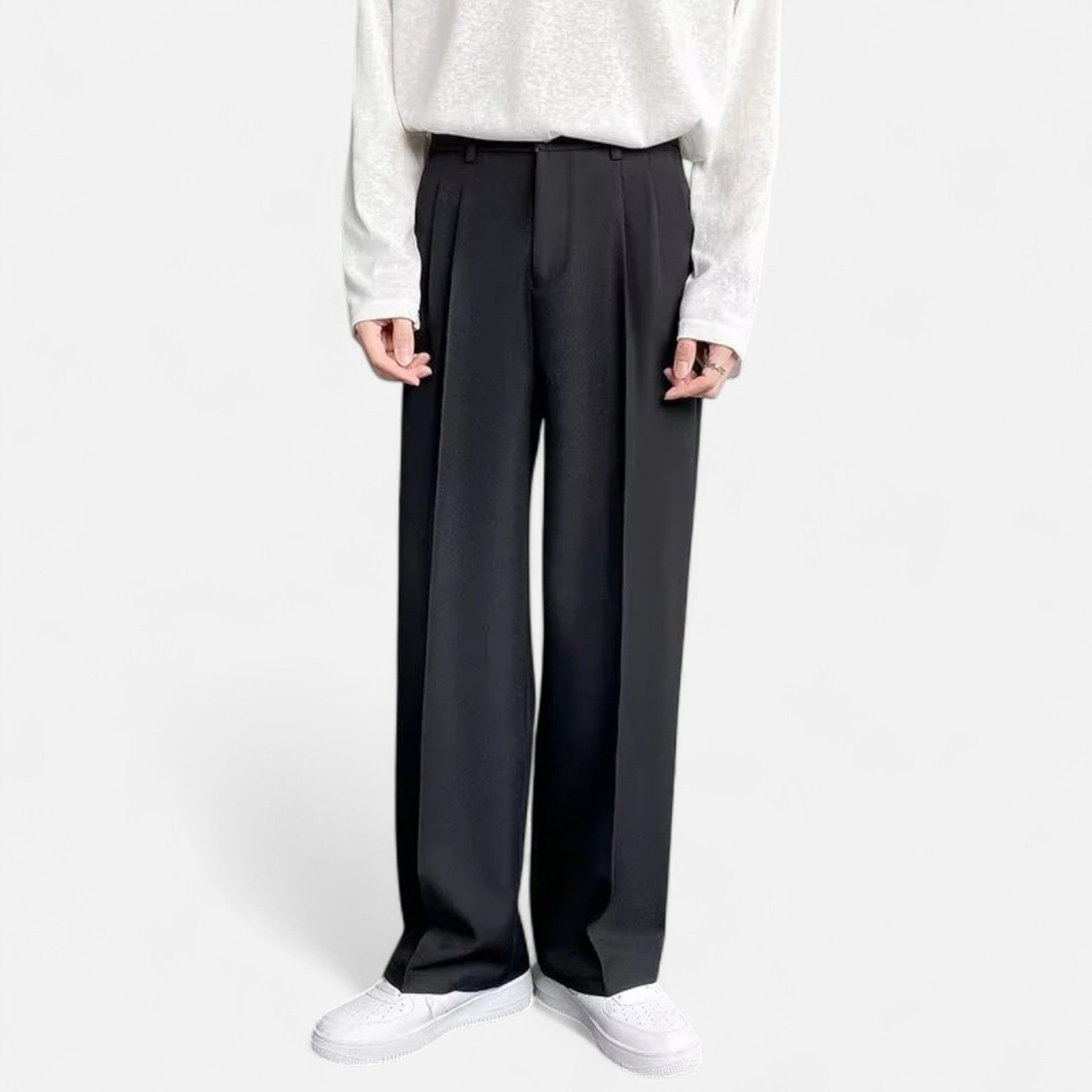 OldMoneyLook | Men’s Tailored Loose-Leg Trousers
