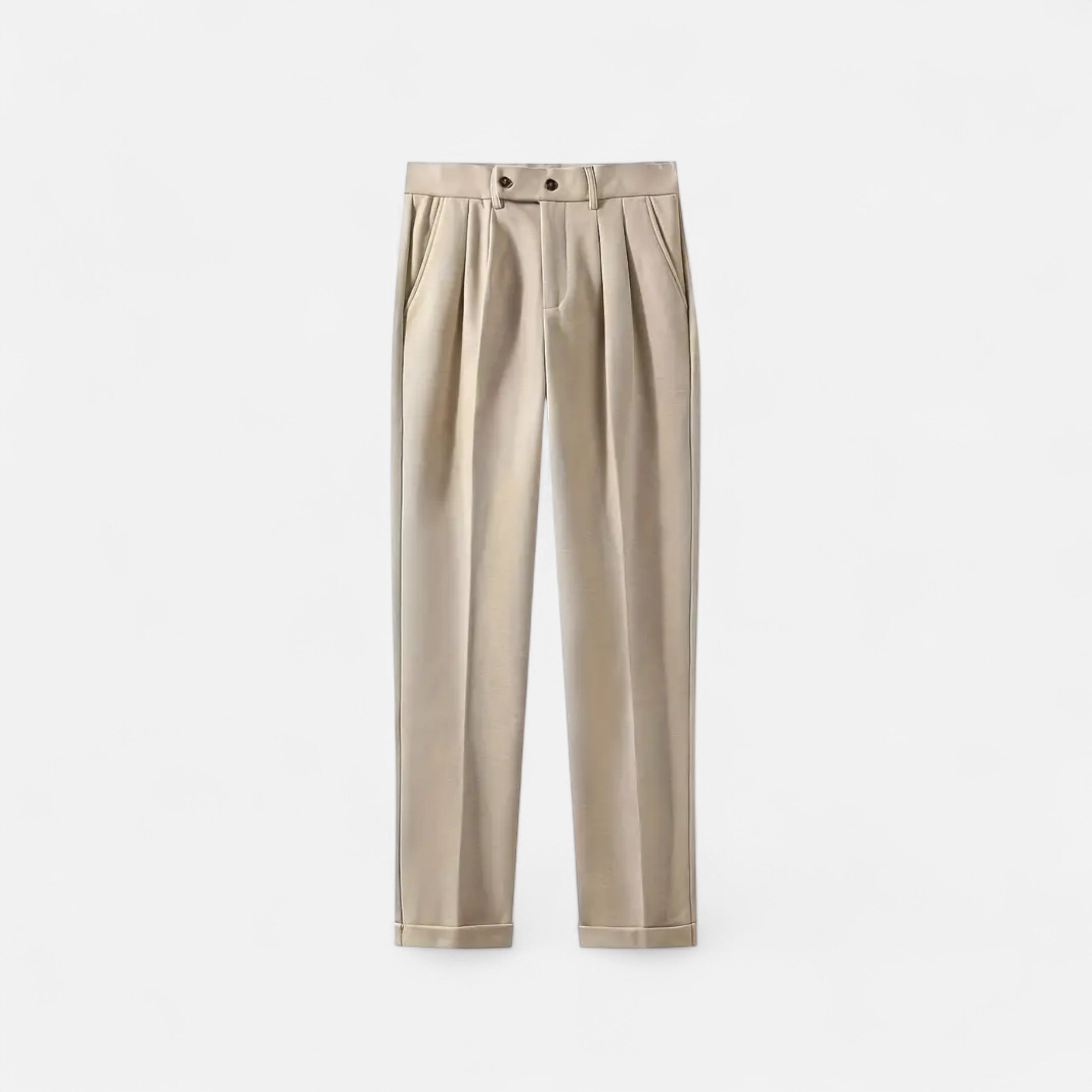 Men’s Naples Trousers – High-Waist British Style